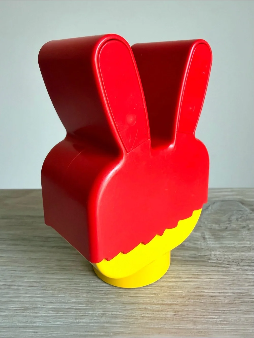 Vintage LEGO DUPLO Large Head Face Building Blocks Rabbit Dog Girl Cat Set of 4